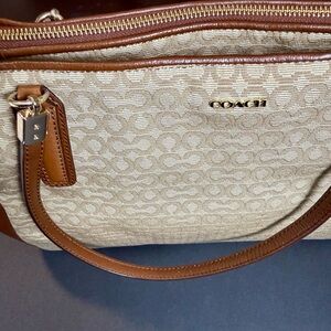 Coach Tan and Brown Women's Tote